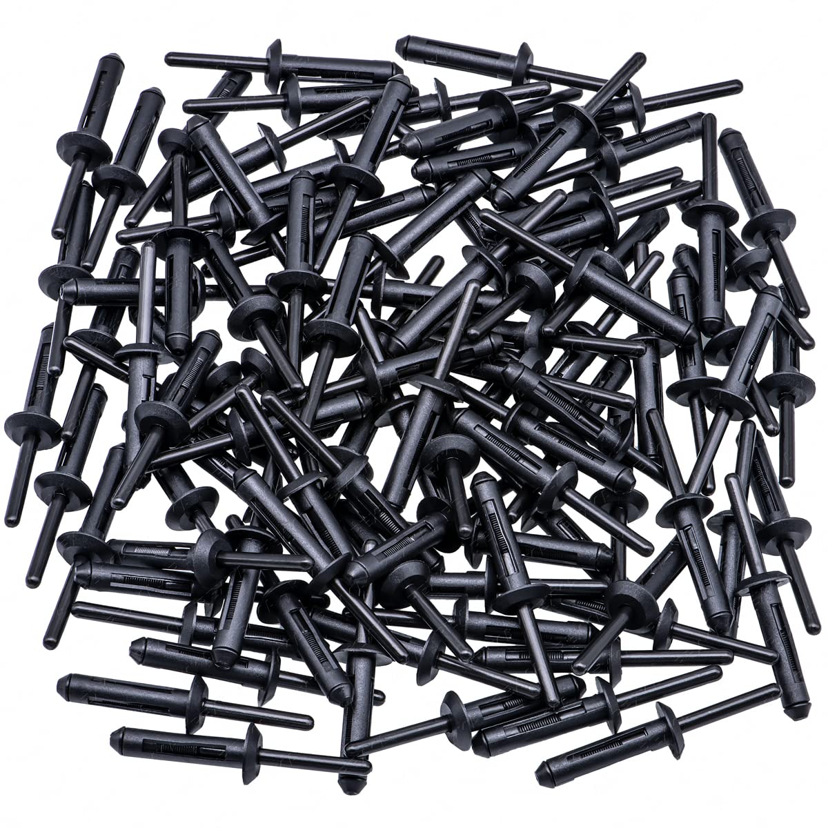 Rexka bumper cover fastener with 1/4 hole for OEM-style attachment.