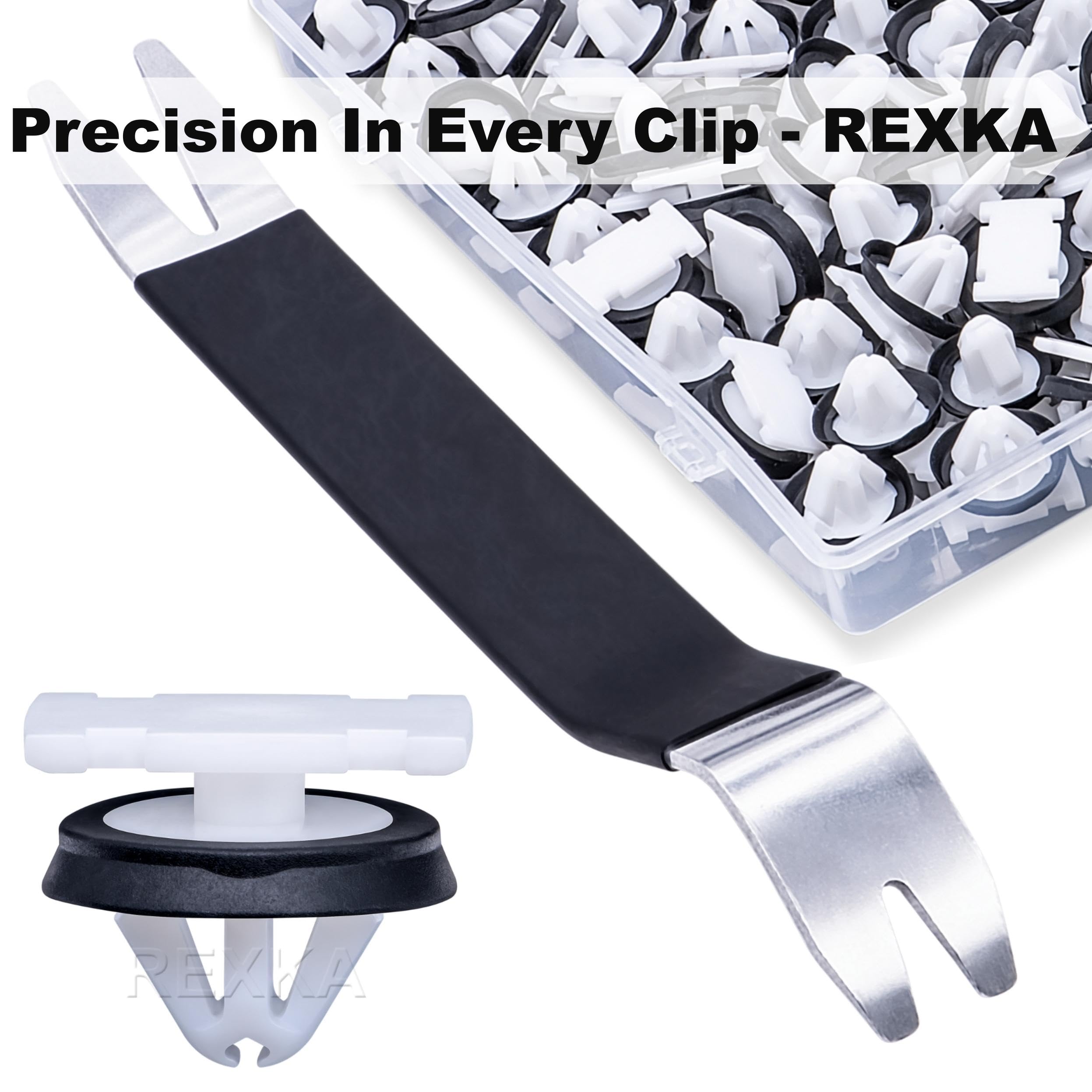Rexka clip remover tool in hand for easy panel removal
