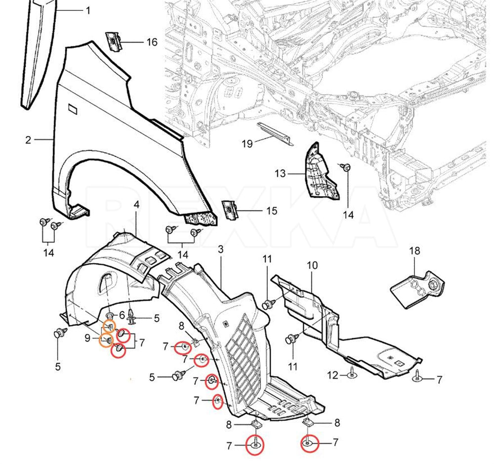 Rexka GM compatibility guide helps ensure proper fit.