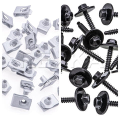 Rexka multipurpose screws 25mm in black finish for GM bolt-on assemblies.