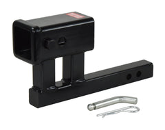 REYSUN 864125 hitch adapter enabling 1.25 to 2 inch conversion for versatile towing and carrying.