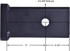 REYSUN reducer sleeve with lip design for quick locating inside the 2.5 inch tube.