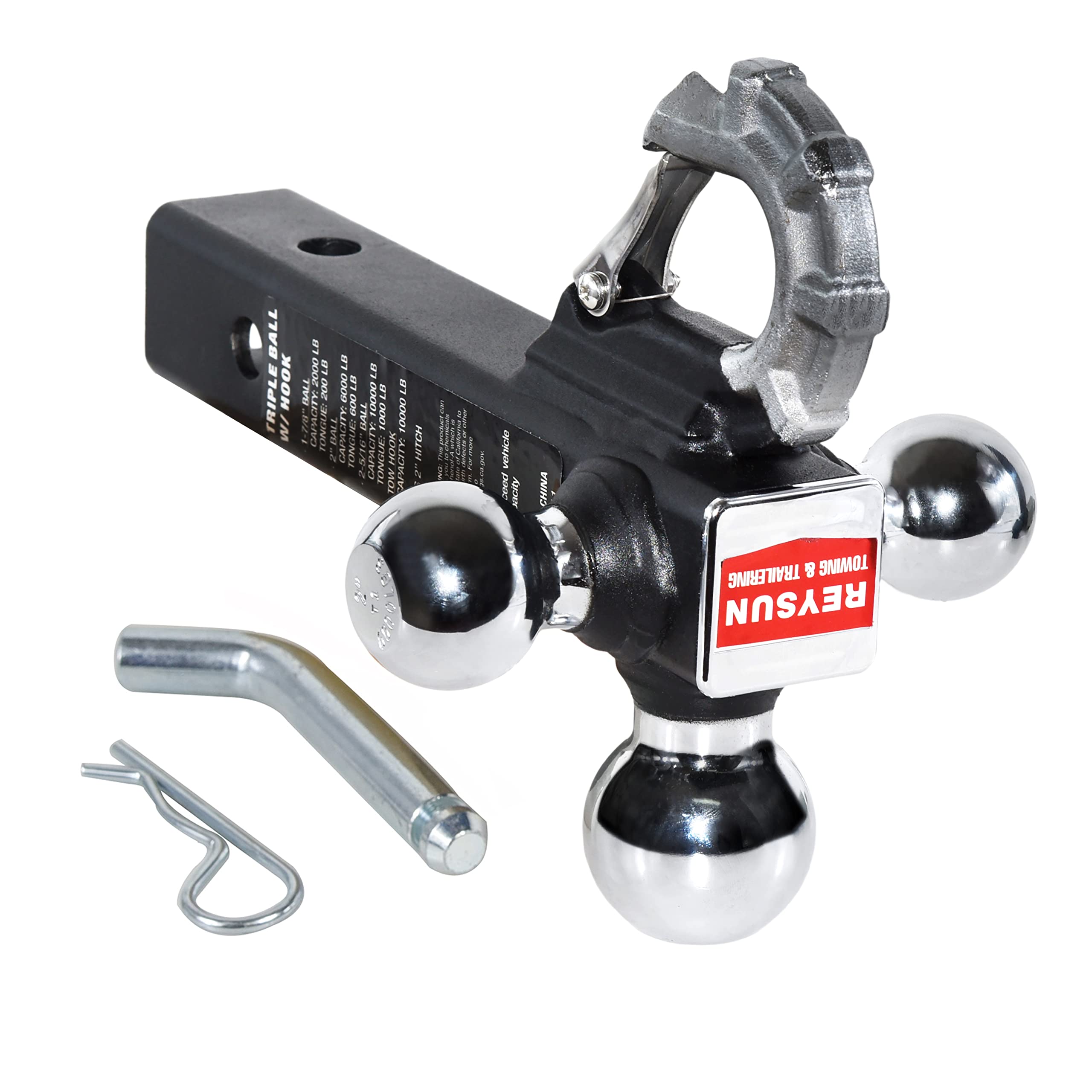 REYSUN trailer hitch receiver compatibility ensures easy 2-inch fit.