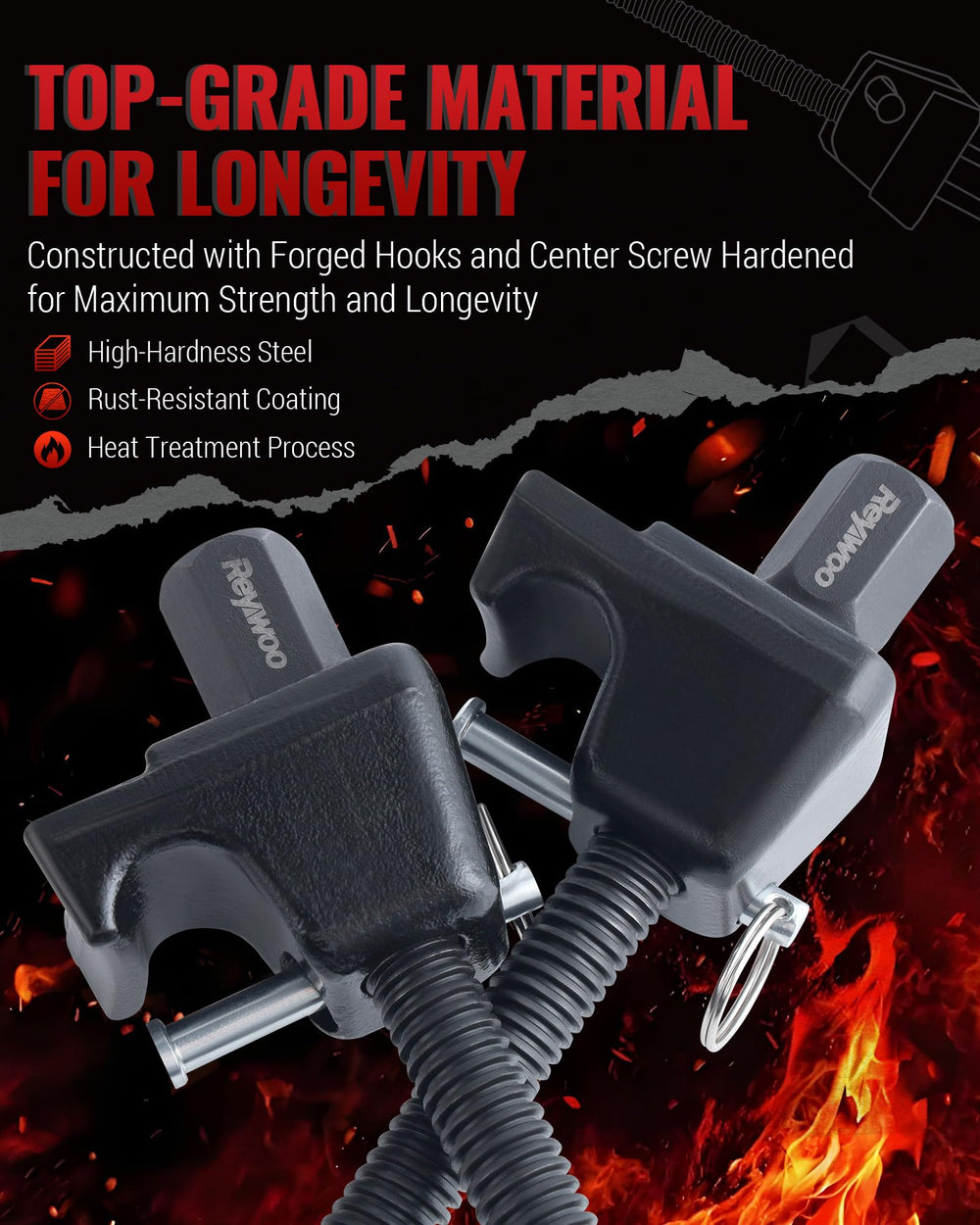 Reywoo 13/16-inch hex end works with standard sockets.