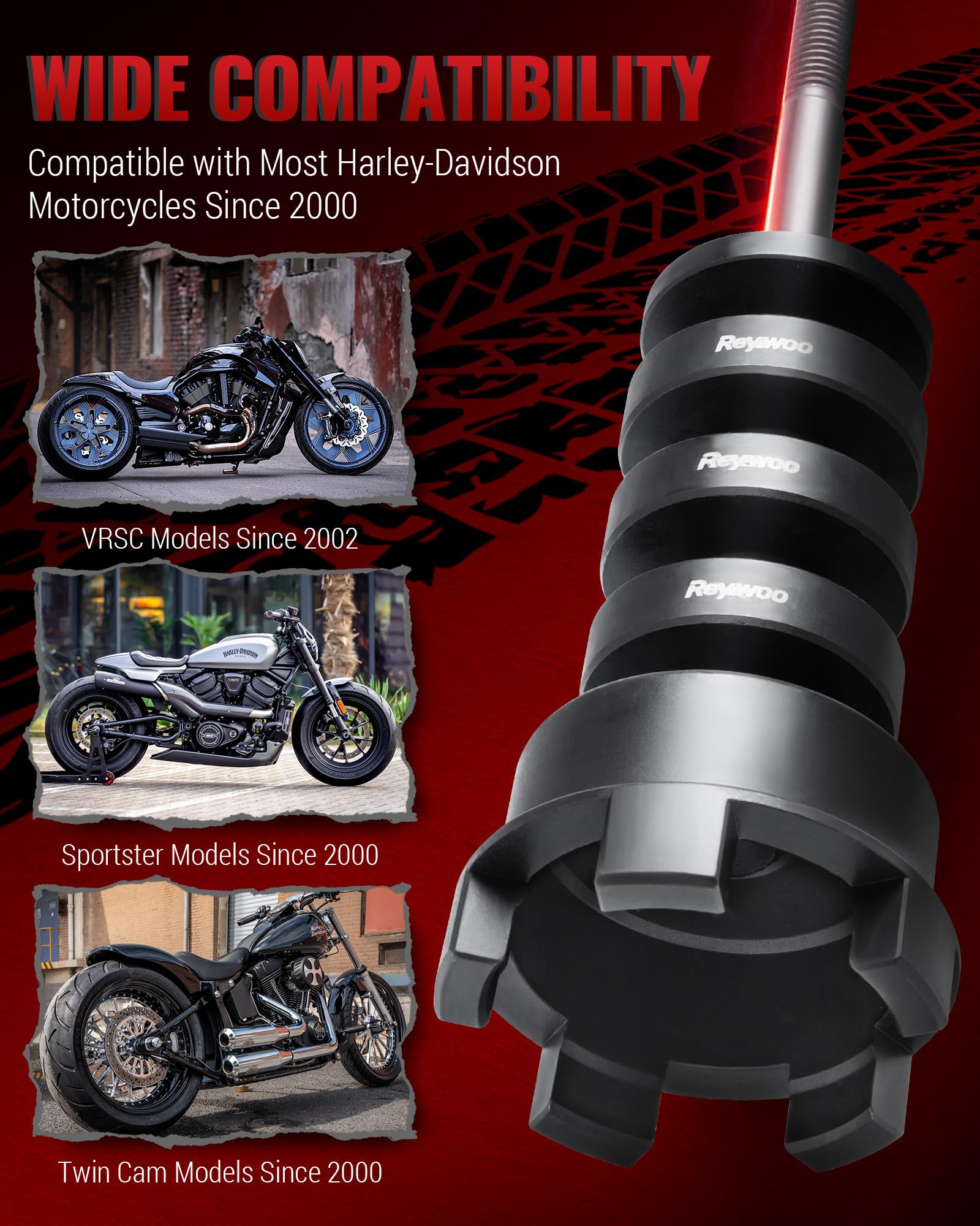 Reywoo Harley-Davidson tool kit complete set for bearing tasks and maintenance