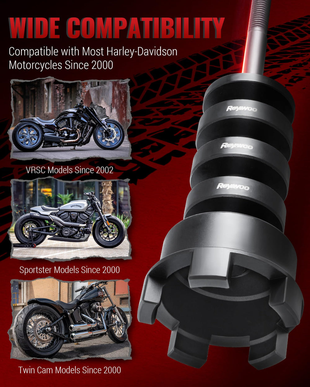 Reywoo Harley-Davidson tool kit complete set for bearing tasks and maintenance