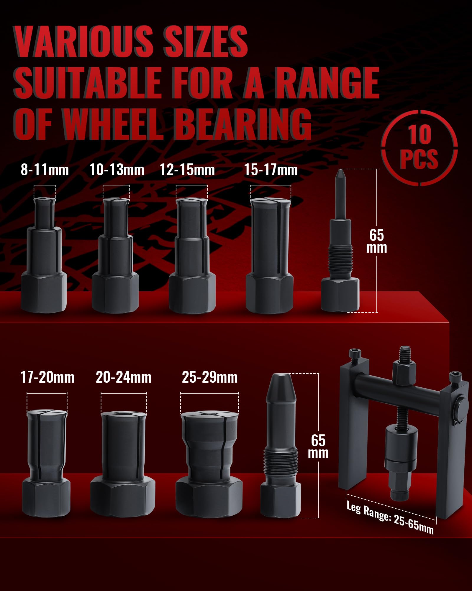 Reywoo pilot bearing removal tool secures tight grip during operation