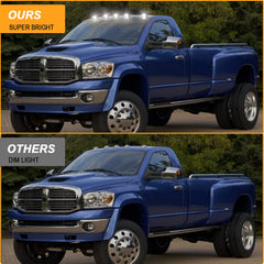 R&F Auto LED cab lights high-output chips illuminate markers clearly at night.