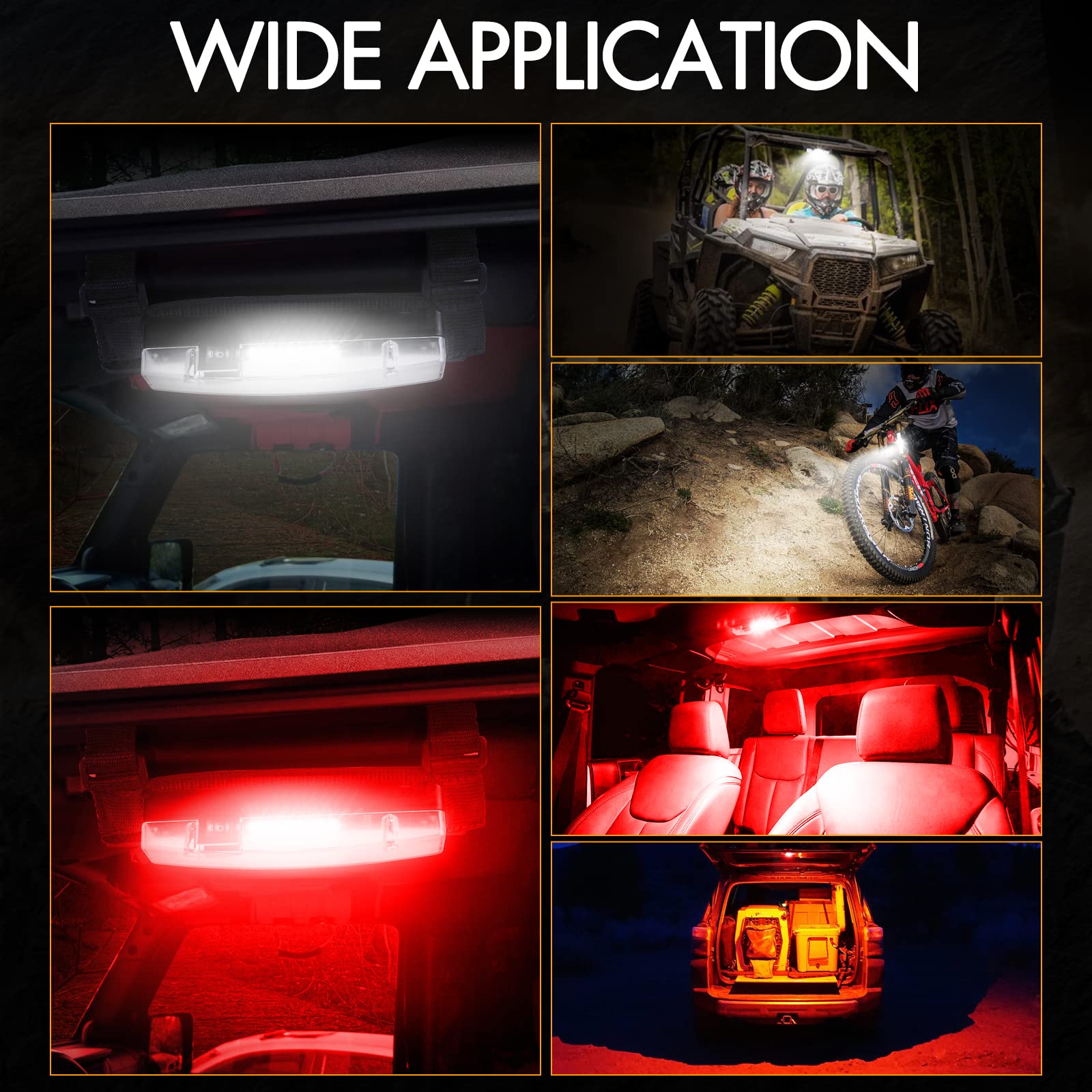 Rfroad Lighting cab light with magnetic base for versatile, tool-free mounting.