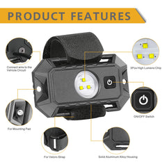 Rfroad Lighting LED interior light demonstrates 6000K brightness for clear dashboards.