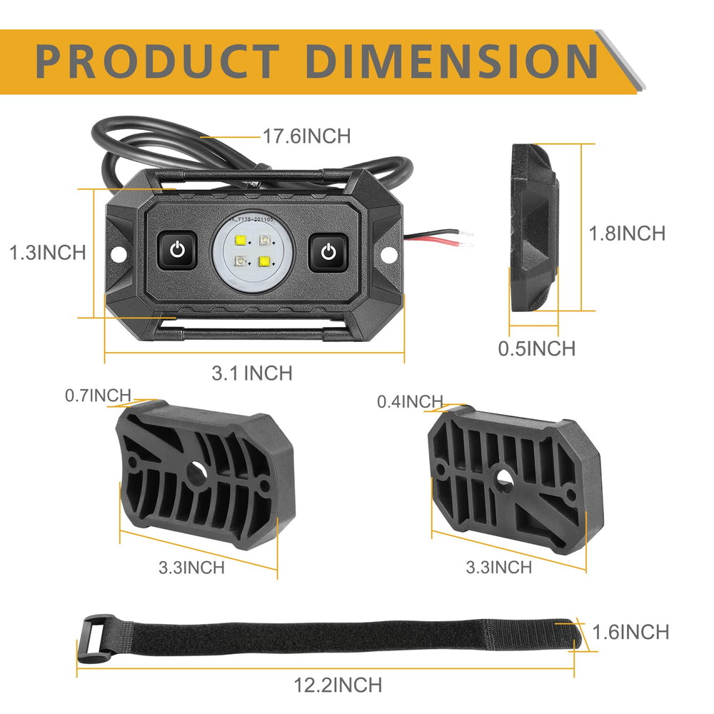 Rfroad Lighting roll-bar mount LED light adds versatile roll cage lighting