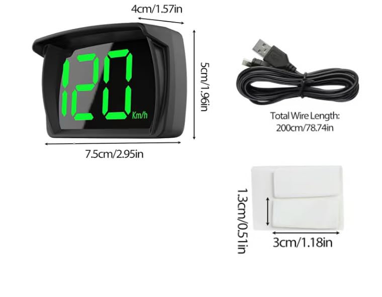 RGZOCT HUD QC3.0 fast charging supports devices during trips.