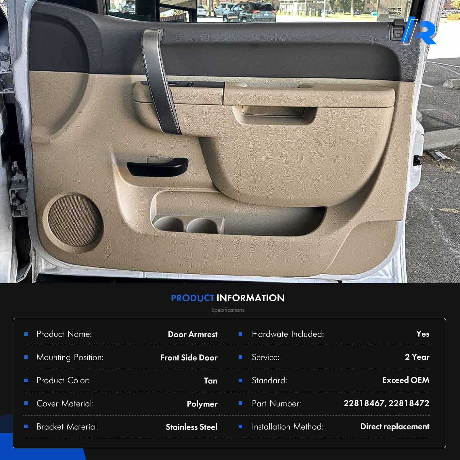 RHAOCZIYAUTO door-panel aesthetic upgrade for a refined look