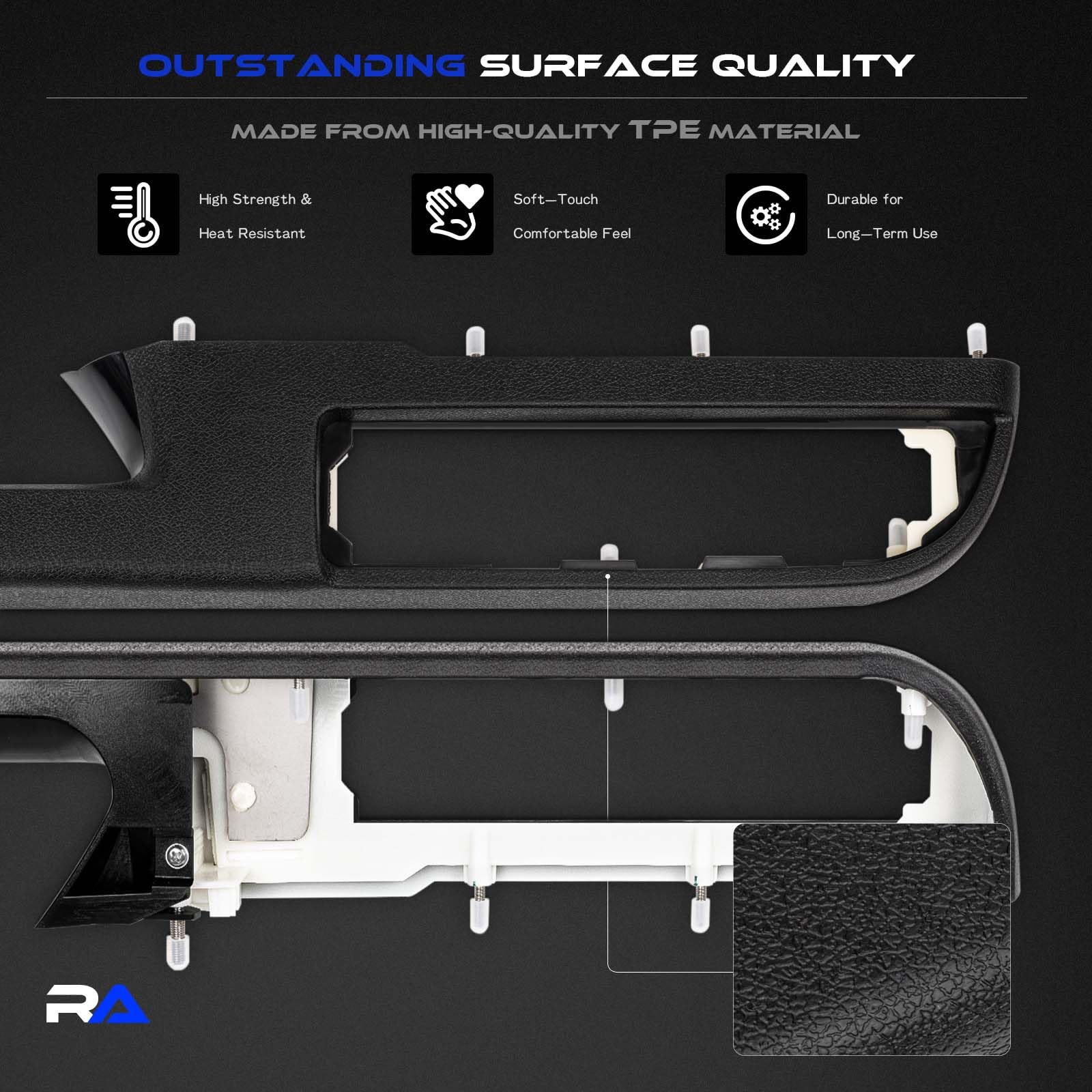 RHAOCZIYAUTO 80994 easy installation for front door armrests.