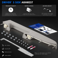 RHAOCZIYAUTO ABS plastic skeleton reinforces the armrest repair.