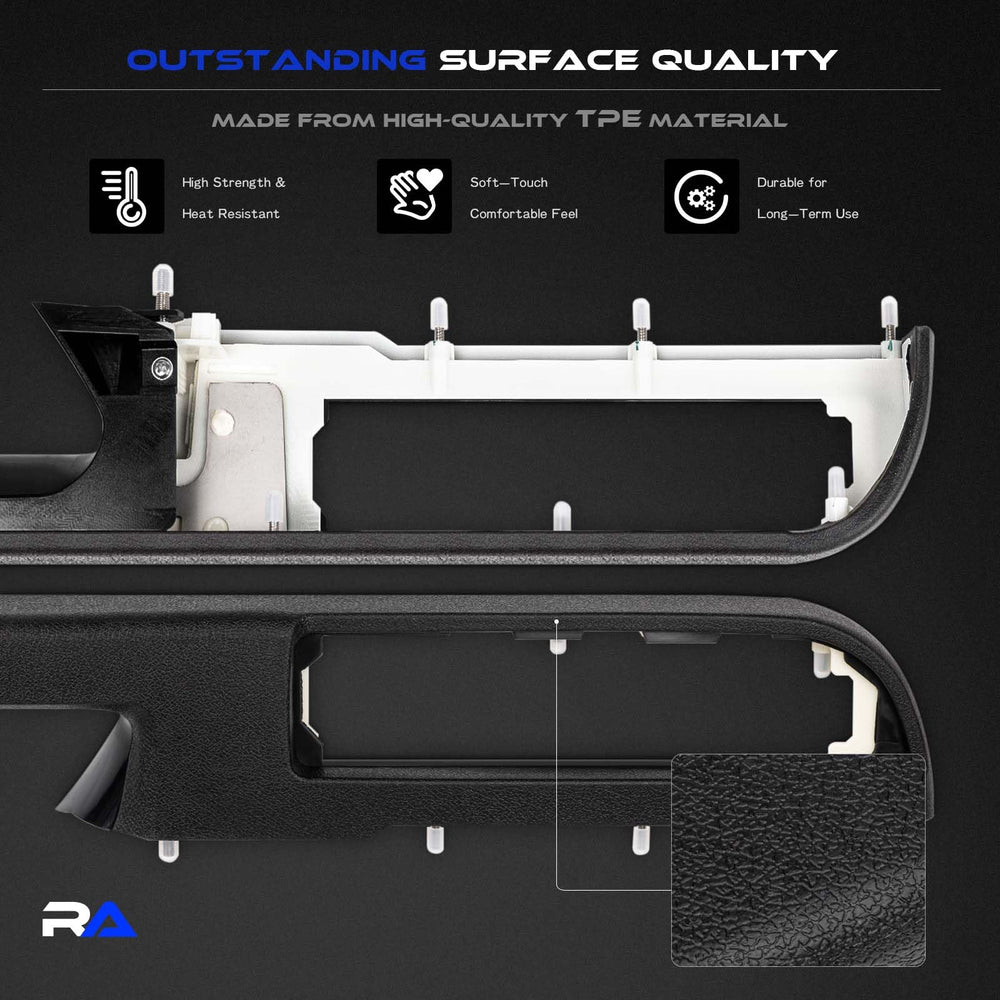 RHAOCZIYAUTO ABS skeleton supports mid-armrest for longevity