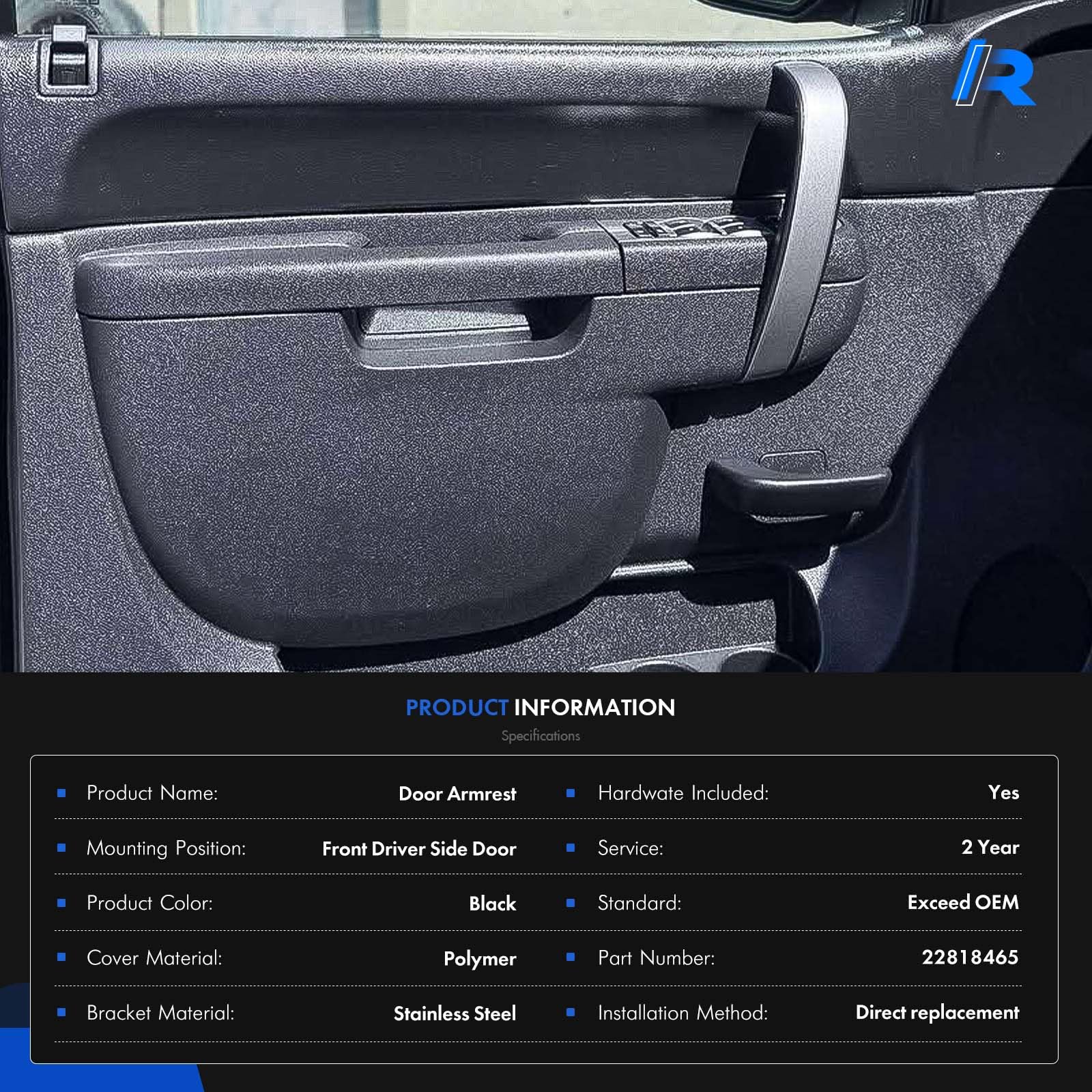RHAOCZIYAUTO door armrest replacement simplifies maintenance.