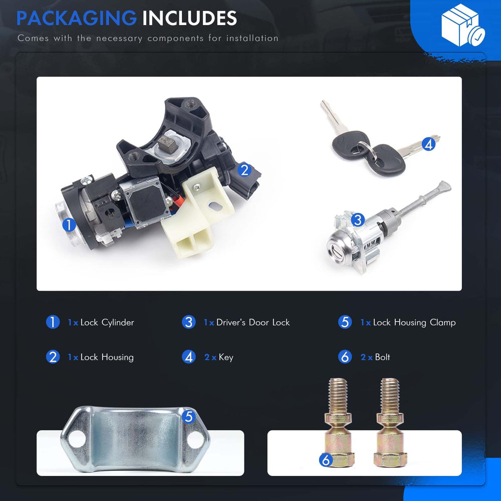 RHAOCZIYAUTO bolts and clamp—secure mounting for dependable replacement