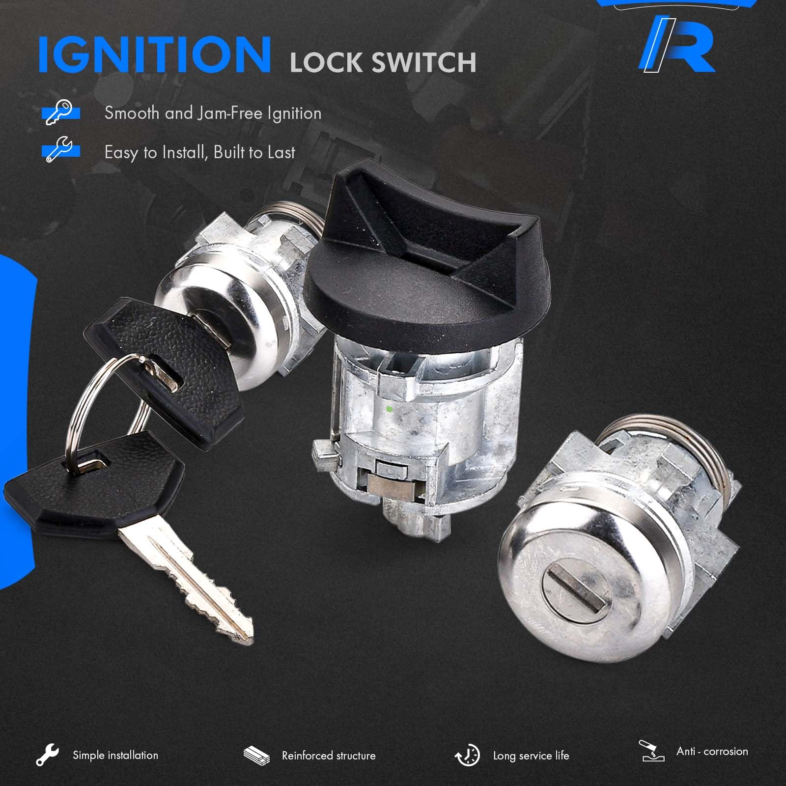 RHAOCZIYAUTO key set with matched keys for easy replacement