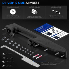 RHAOCZIYAUTO metal bracket center strengthens the armrest.