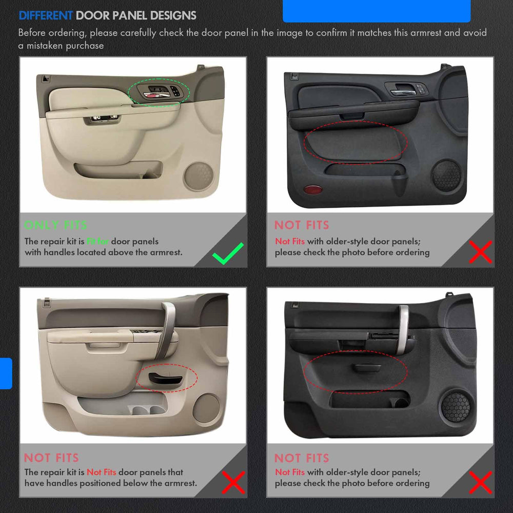 RHAOCZIYAUTO metal bracket center reinforces armrest for long-term use