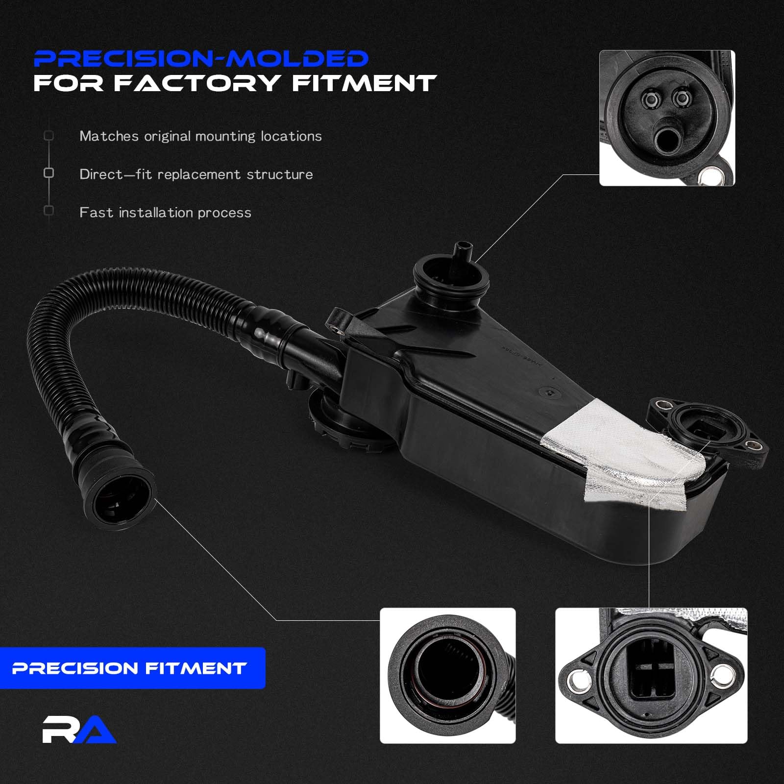 RHAOCZIYAUTO PA66 durable material label highlights strength and heat tolerance
