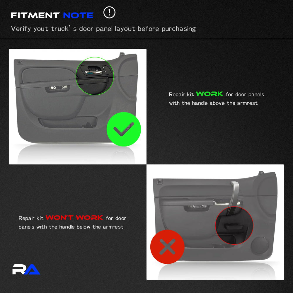 RHAOCZIYAUTO Tahoe Suburban armrest kit improves interior aesthetics