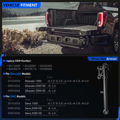 RHAOCZIYAUTO tailgate step handle on GMC Sierra for safer loading