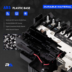 RHAOCZIYAUTO underhood block rear-angle shot, supports critical electrical systems