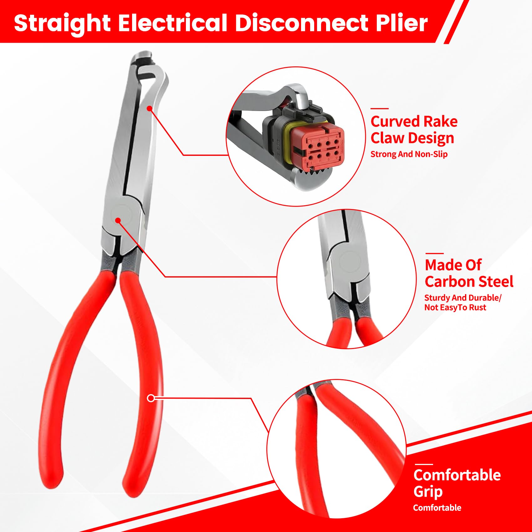 Rhevosil hose clamp plier grips securely for quick hose clamp removal