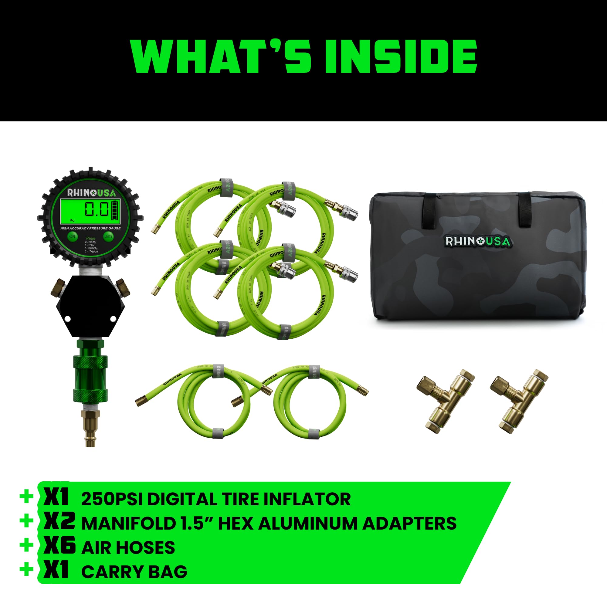 Rhino USA 4-way hose and valve assembly simplifies air transfer