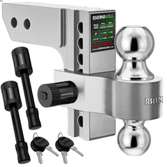 Rhino USA adjustable trailer hitch with a 6-inch drop for level towing.