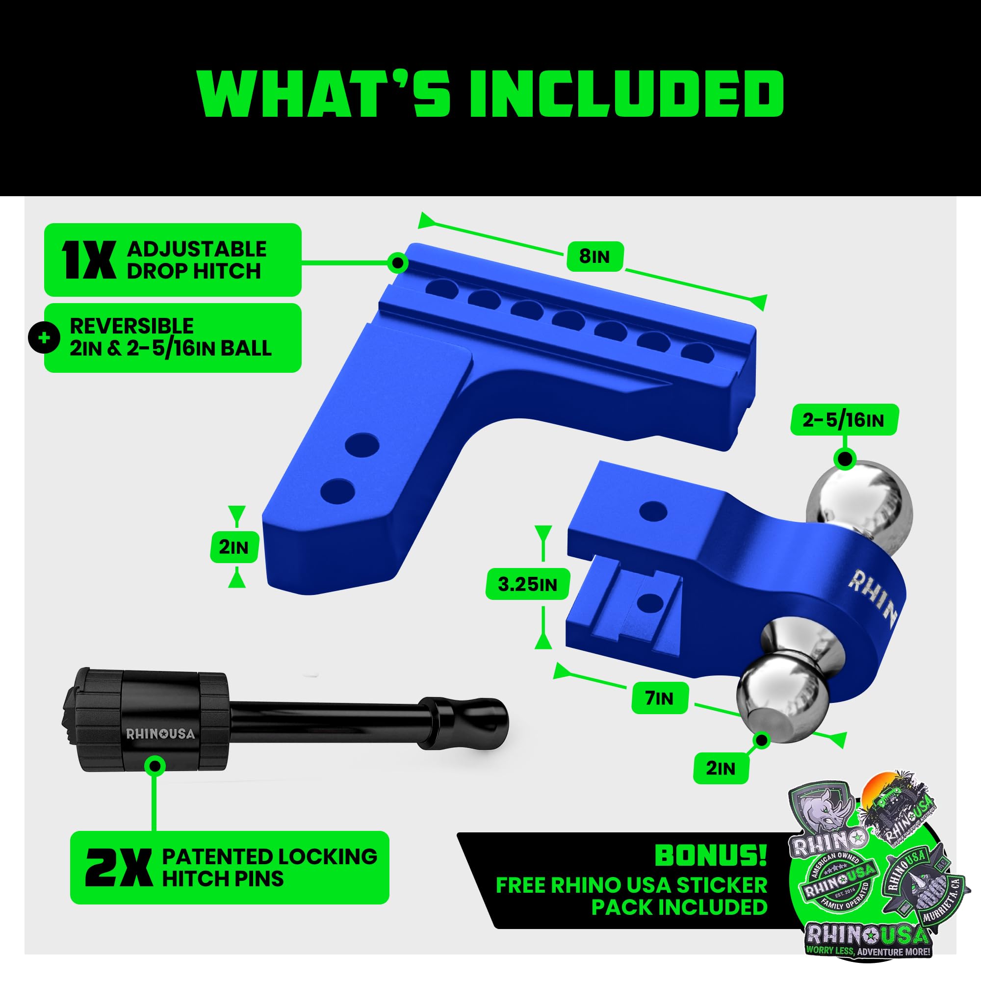 Designed for level ride height with a 6-inch drop for even trailer alignment.