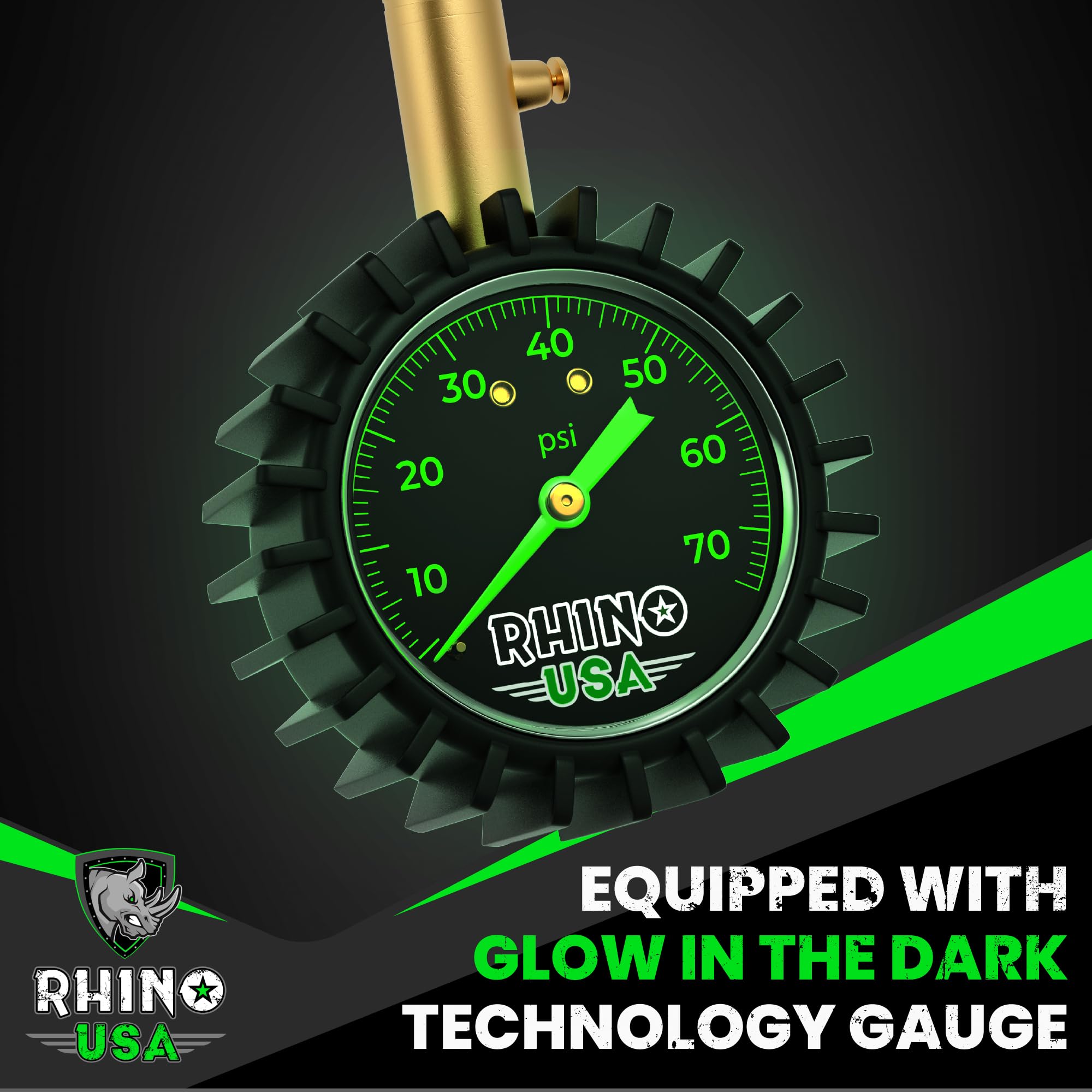 Rhino USA ANSI B40.1 accuracy guarantees reliable readings on the gauge