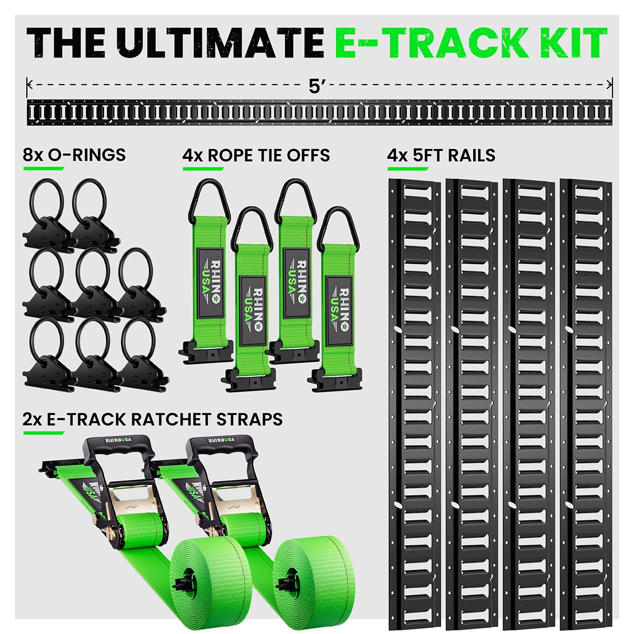 Rhino USA E-Track installation in a box truck for fast setup.