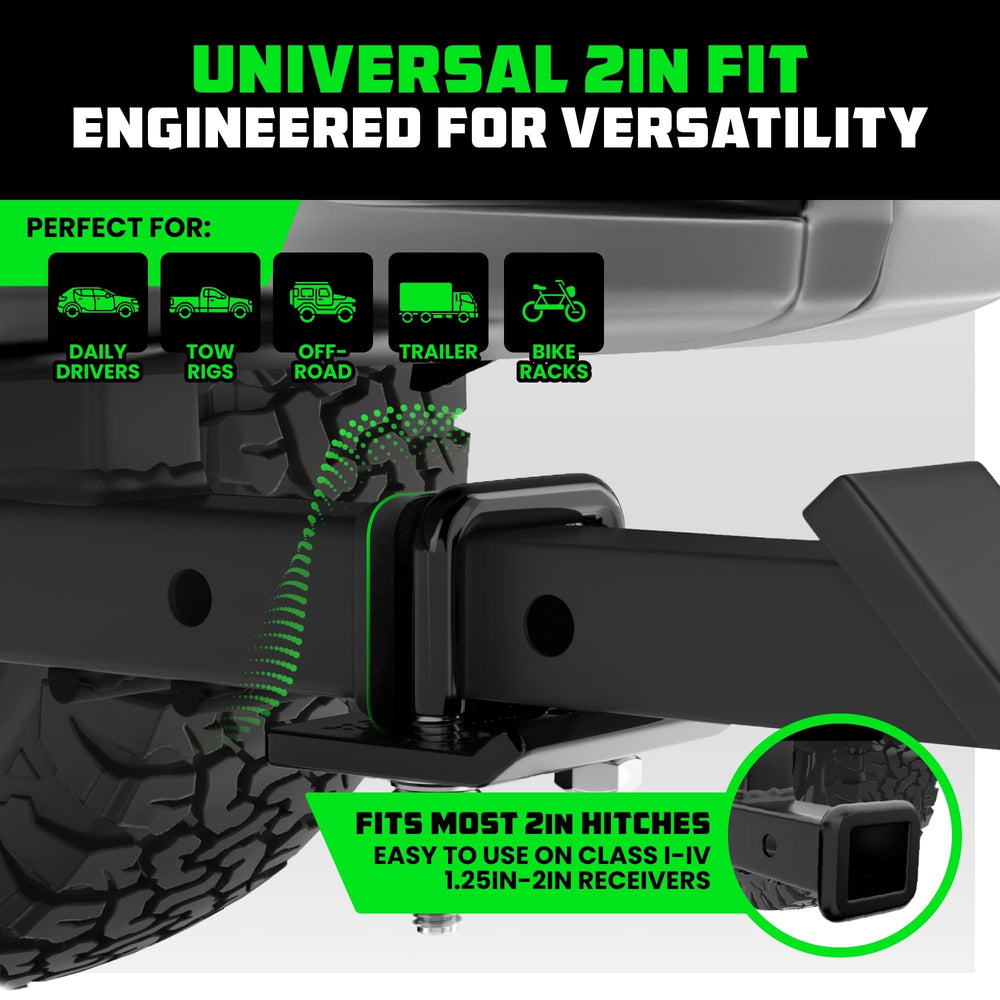 Rhino USA electro-galvanized finish resists rust in wet towing conditions.