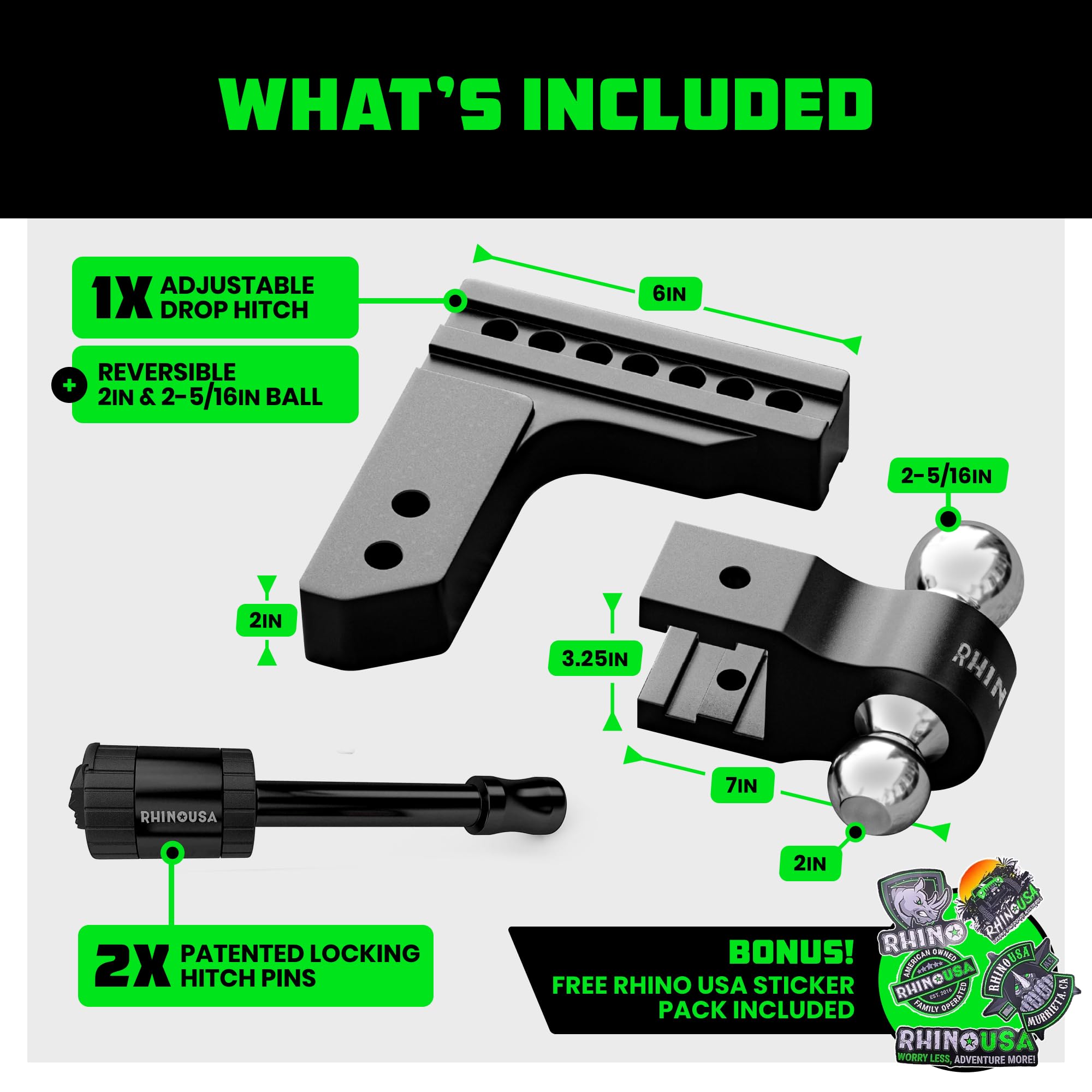 Rhino USA leveling-friendly design helps achieve level trailers on varied ride heights.