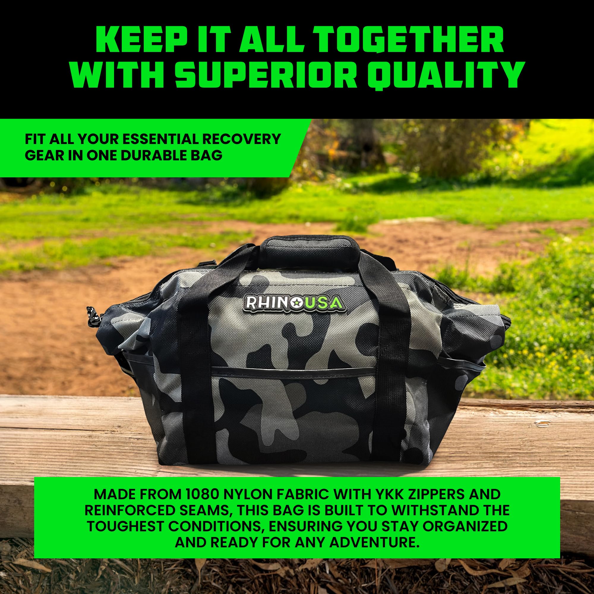 Rhino USA compact storage bag keeps cargo secure, reducing back-of-vehicle clutter