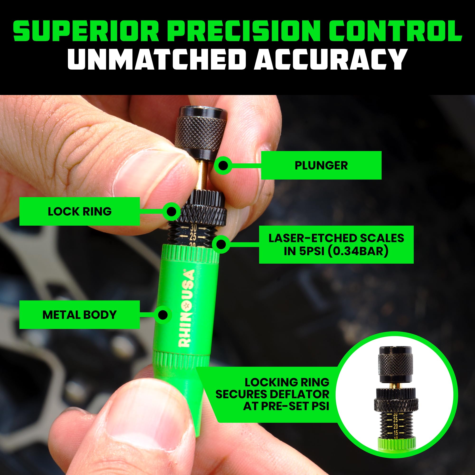 Rhino USA sturdy off-road deflators built for repeated use