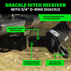 Rhino USA shackle hitch receiver safety for off-road towing