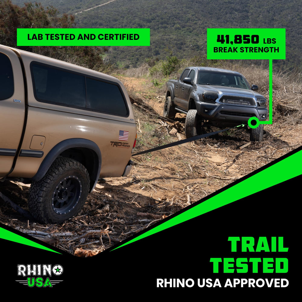 Rhino USA shackle receiver ready for off-road recovery and heavy loads