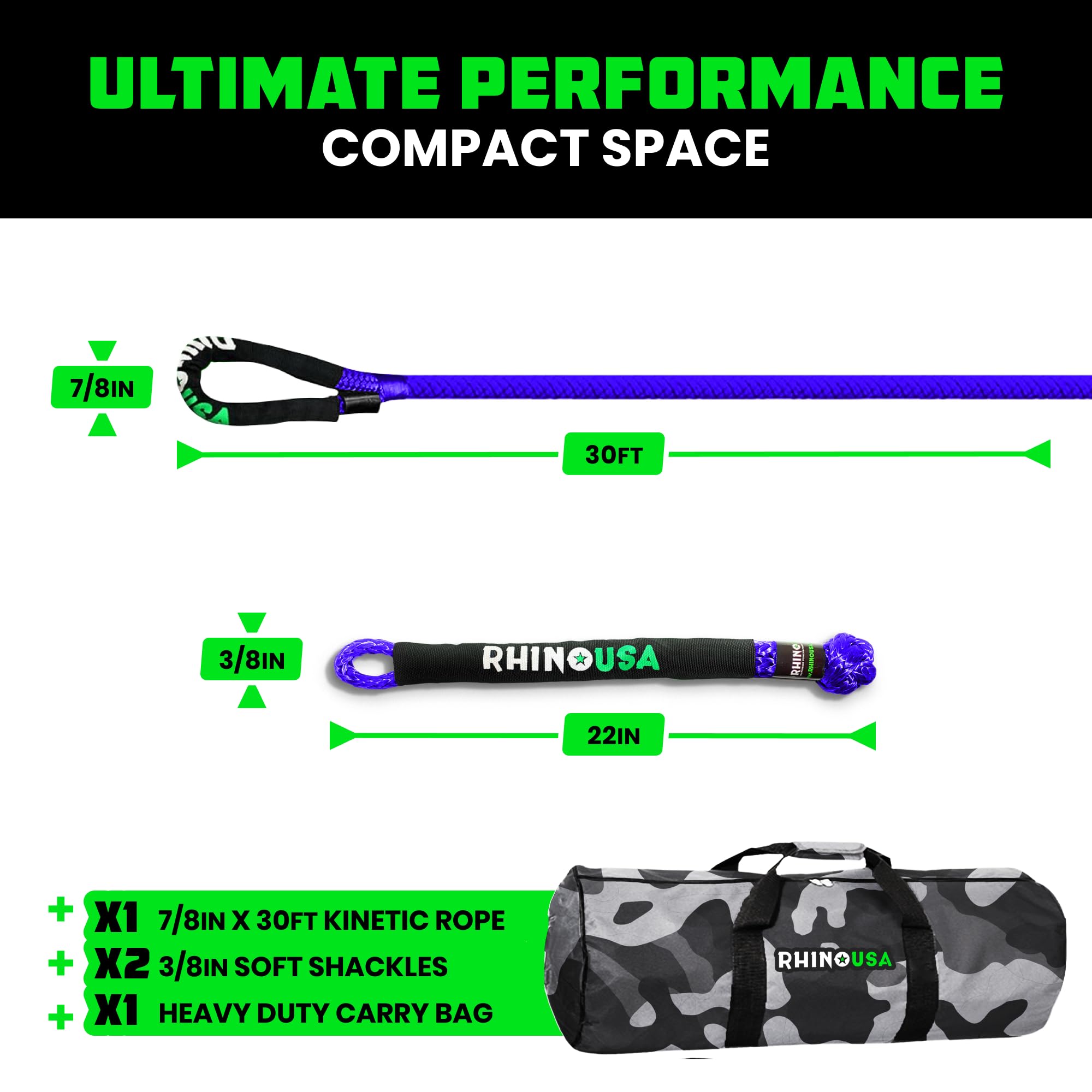 Rhino USA synthetic fiber rope durability supports repeated recoveries