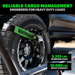 Rhino USA t-handle ratchet straps for fast, reliable tightening.