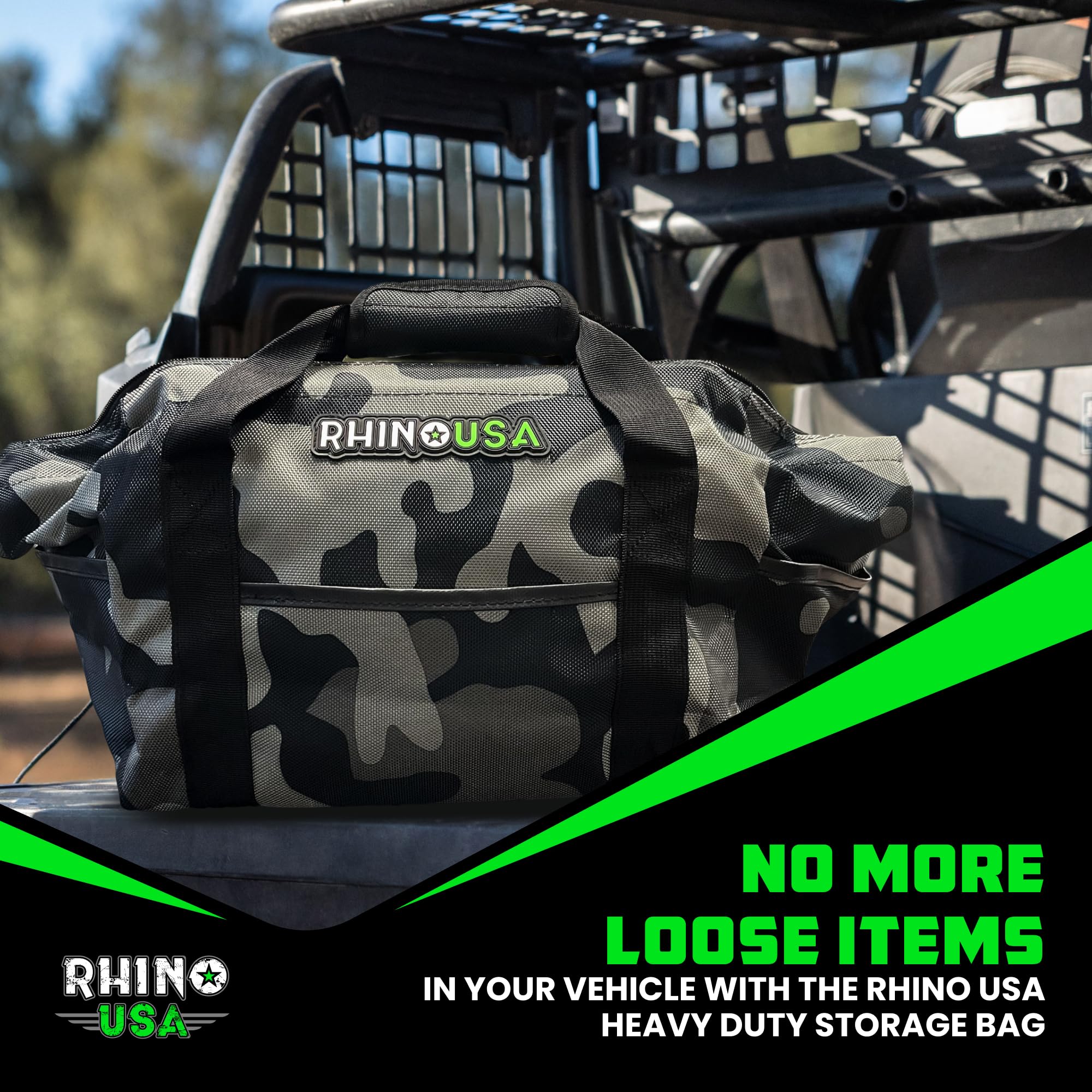 Rhino USA The Ultimate Storage Bag keeps gear neatly separated for quick access