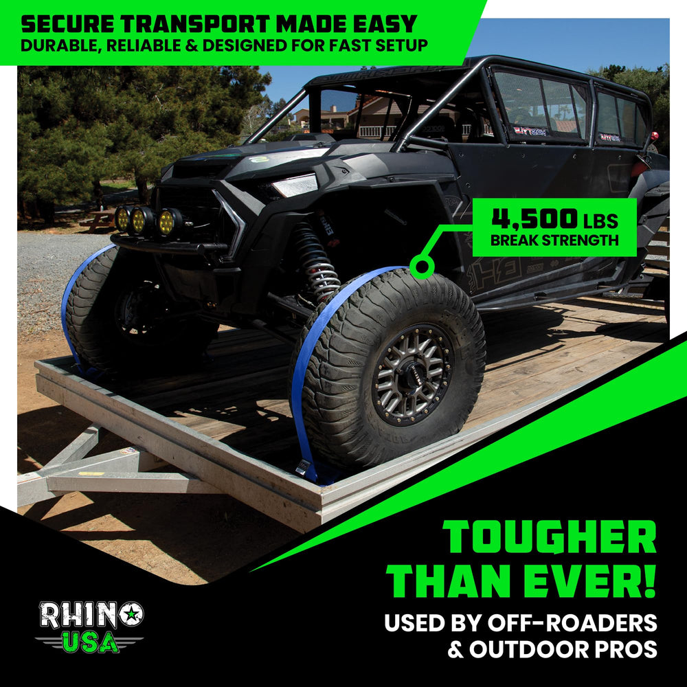 Rhino USA wheel chock system boosts trailer stability on the road.