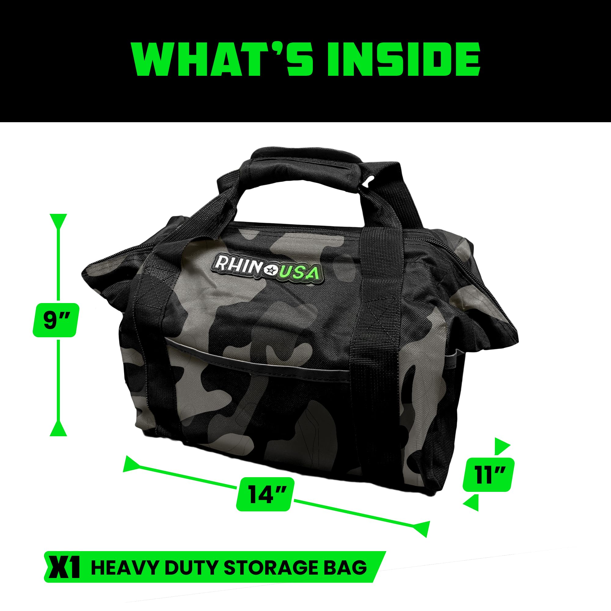 Rhino USA bag holds up to 120 lbs of gear in five pockets