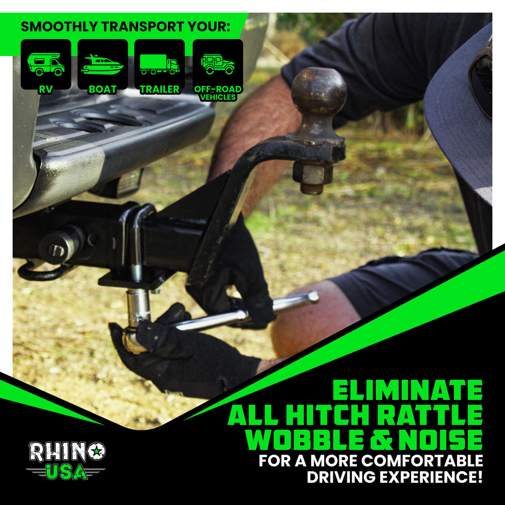 Universal 2-inch hitch compatibility shown on multiple classes.