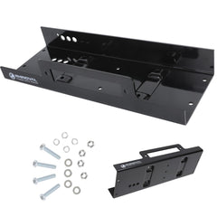 RHINOVAL universal winch mounting plate with 10x4.5 inch pattern supports versatile off-road mounting.