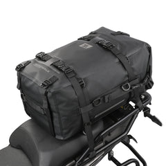 Rhinowalk 30L tail bag open-compartment view for quick access.