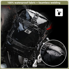 Rhinowalk cam buckle secured straps prevent loosening on rough terrain